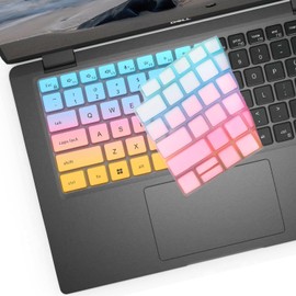 Keyboard Cover for Dell Latitude 7420 7450 7430 7440 7410 14inch, Dell Latitude 5440 5430 5431 5420 14", Dell Latitude 9000 9510 9520 7520 15.6", Dell Latitude 9420 9430 14"-Colorful