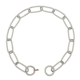 Herm Sprenger Matt Stainless Steel Fur Saver Long Link Dog Collar No-Pull Slip Chain for Medium Large Dogs Professional Training Collar Correction Chain Made in Germany (28in (71cm))