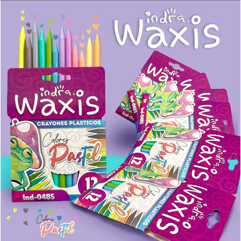 indra ind-0485 crayones plasticos pastel 12 Pieza