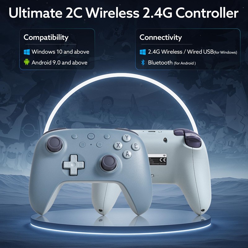 8Bitdo Ultimate 2C Wireless Controller for Windows PC and Android,
