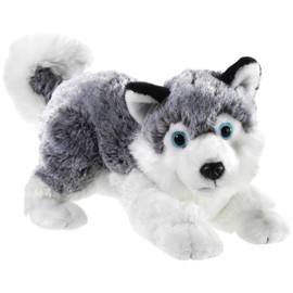 Heunec 277878 Misanimo Husky Lying Down 28 cm, Multi-Coloured