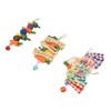 3pcs Parrot Chew Toys Weave Carrot Corn Rattan Balls Shredded