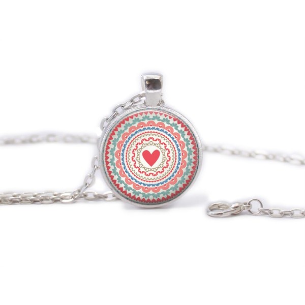 Valentines Day Pendant- Heart Mancala