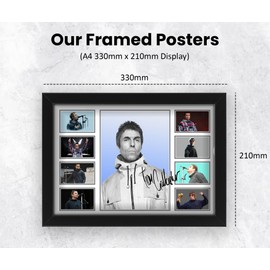 Liam Gallagher Signed Poster Print - Limited Edition Autograph Fan Gift – Collectible Memorabilia Merchandise (Framed A4 (30x21cm))