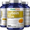Lutein 180 Cápsulas Vegetales Omg Gluten Suplemento Apoyo Ojos Secos