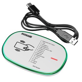 Symcode RFID Reader Writer 125KHz/13.56Mhz Dual Frequency Reads ID IC Card Reader Scanner Support Keyboard Emulation Output Support Write UHF Tags S20/S50/S70 Ultralight C EM4305/EM4205 H125