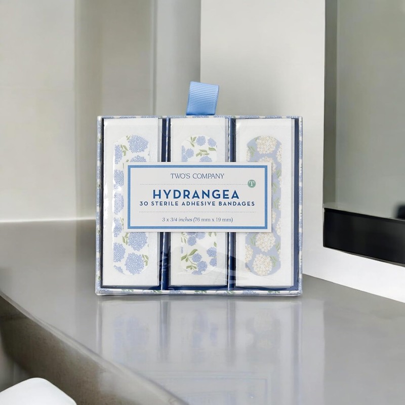 Hydrangea 30 Pc Bandages in Gift Box Includes 3 Colorations/Patterns