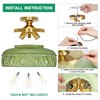 Lamomo Semi Flush Mount Ceiling Light, Upgraded Larger Green Hallway