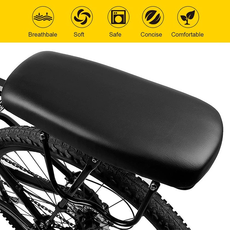 Bicycle Back Seat Cycling MTB Mountain Bicycle PU Leather Soft
