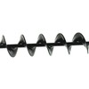 kimllier Small Auger Drill 2 x 24 Black, Long Blade