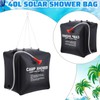 Aurorasports 1Pc Water Bag Solar Heated, Leak‑Proof Solar Shower Bag