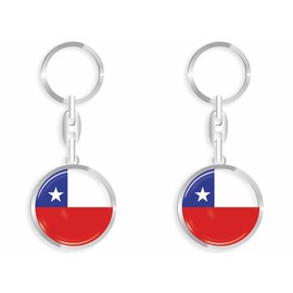 daged Chile Key Ring Key Ring 3D Effect + Sticker - RD, multicoloured, 33mm