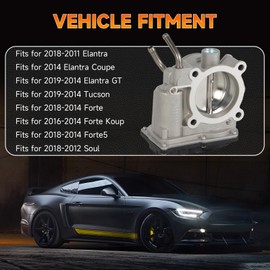 INGKAN 35100-2E000 Throttle Body Fits for Hyundai Elantra GT/Tucson, Kia Forte/Soul 2014 2015 2016 2017 2018 2.0L l4 DOHC OE 35100-2E000 101490 67-9009