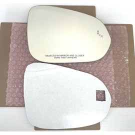 Replacement Blind Spot Mirror Glass with Adhesive for 2016-2023 Lexus NX250 NX300 NX300h NX350 NX350h NX450h+ RX350 RX350L RX450h RX450hL Passenger Side Right
