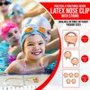 Splaqua Swimming Nose Clip with String - Comfortable Soft Latex
