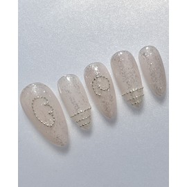 Soft handmade nail tips - Petit Almond / 말랑 수제네일팁 - 쁘띠 아몬드