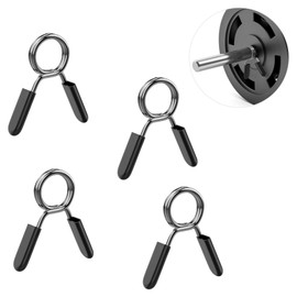 MoKo Barbell Collar 28mm Set of 4 Barbell Clips Plate Stoppers Dumbbell Clips Screw Shaft Universal Clip