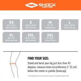 Shock Doctor Knee Brace Support, Compression Sleeve w/side Stabilizers, Patellar Support, Meniscus Injuries, Ligament Sprains, Knee Sleeve, Knee Brace for Men & Women, Running, Walking