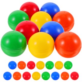 Gadpiparty Pack of 25 Plastic Hollow Balls for Bingo, Lotto, Lottery - Opening Tombola Balls Without Number for Game Party and Festive Supplies
