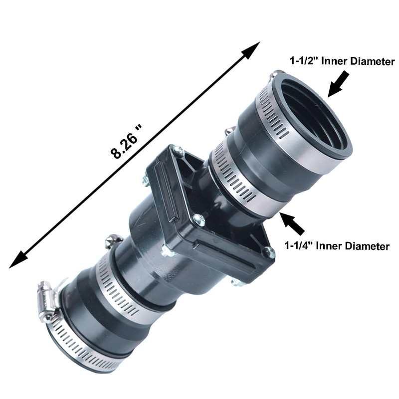 Hydro Master Plastic Sump Pump Check Valve with Stainless Steel
