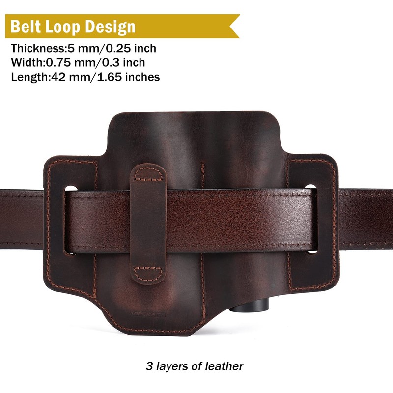 VIPERADE PL3 Multitool Sheath, Leather Sheath with DIY Patch Area,