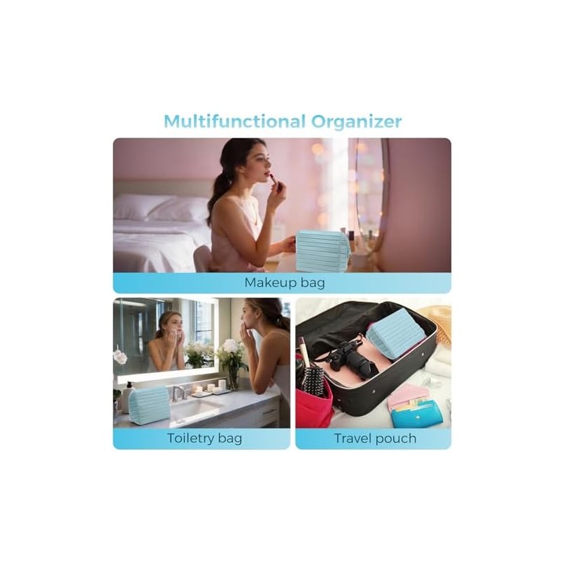 Makeup Brush Holder Travel, Compact Lightweight Accessory for Travel and
