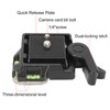 QR40 Aluminum Alloy Black Universal Quick Release Plate Clamp Mount