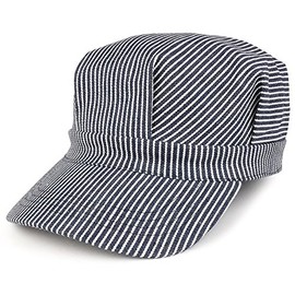 Armycrew Oversized Classic Conductor Cotton Engineer Army Cap, Blue Stripe, XX-Large