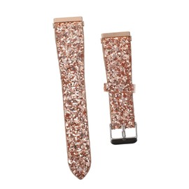KONTONTY Leather Watch Strap for Bands Glitter Watchband Watch Wrist Band for 2 Rose Gold Easy Installation
