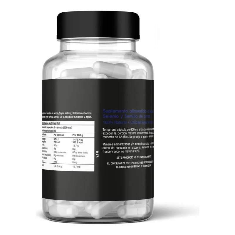 Selenio 100 Mg Súper Premium Vit & Skn 60 Cápsulas