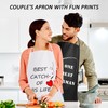 DHSBGWSX 1 Set Printed Couple Aprons, Wedding Gifts, Baking Aprons