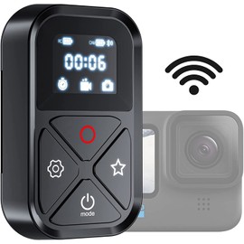TELESIN Kabellose Bluetooth-Fernbedienung kompatibel mit Gopro Hero 13/12/11/10/9 8/Max wasserdichte Kamera-Controller-Fernbedienung mit Armband
