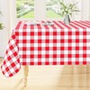 Smiry Rectangle Table Cloth, Waterproof Vinyl Tablecloth with Flannel Backing,