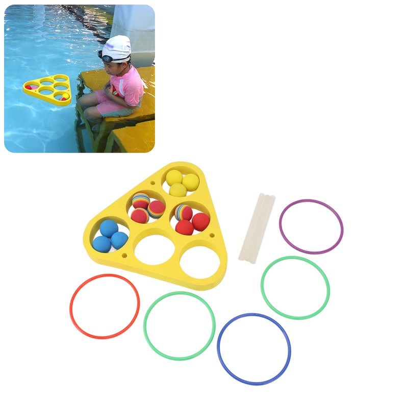 Ring Throw Pool Game Toy EVA Floating Foam with Balls