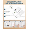 DEWENWILS Wireless Remote Wall Switch and Outlet, Plug in Remote