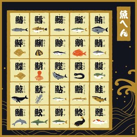 Hamamonyo Kofu (Furoshiki, 19.7 inches (50 cm), Fish Springs