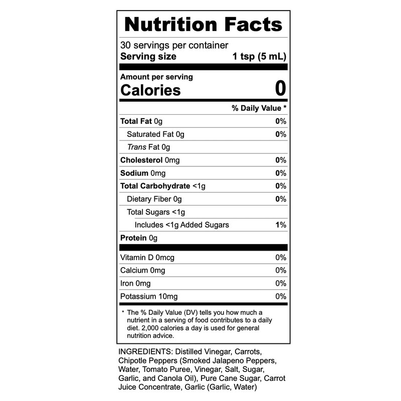 Hot N Saucy | Carrot N Chipotle Hot Sauce, 5