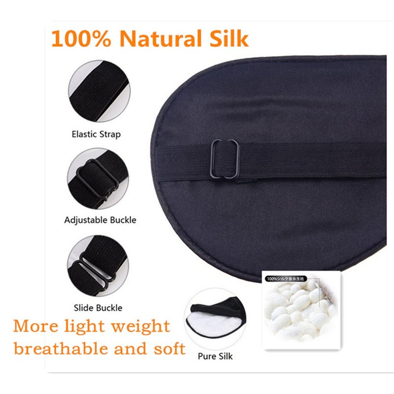 100% Silk Sleeping Mask, Eye Mask, Sleeping Mask, Travel Night