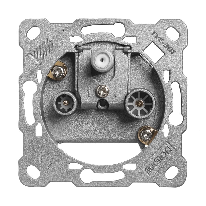 EDISION Antenna socket satellite universal TVE-301, terminal socket flush-mounted TV-R-SAT