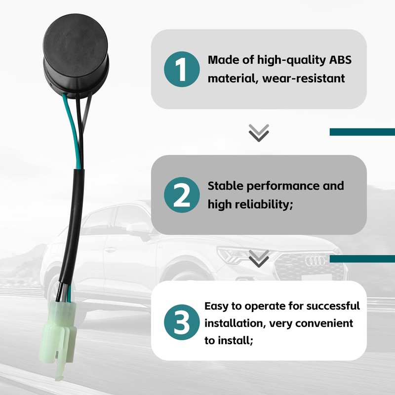 Icyhaws Motorcycle 3-Wire Turn Signal Flasher, Scooter Flasher Blinker Relay