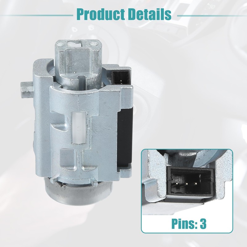 ACROPIX Ignition Switch Cylinder Lock Assembly for OlD-Smobile, In-trigue, Black,