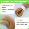 Capelli Biondi per Trecce Pre-Stirati Sintetici 27/613# Onde Profonde Boho