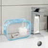 Lotsdonxia 2 Pcs Clear Travel Toiletry Bag Set - Waterproof