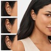 Hypoallergenic Birthstone Stud Earrings for Women Brilliant Cut Round Cubic