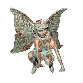 Suffolk Fairies Homestyles Butterfly Fairy Figurine #96202 Garden Statue Bronze Patina