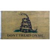 3x5 Gadsden Don't Tread On Me Wooden 100D Woven Poly
