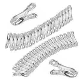 40-Pack Stainless Steel Garden Clamps – Strong Grip Clips for Netting, Shade Fabric, and Plant Covers on Hoops or Frames