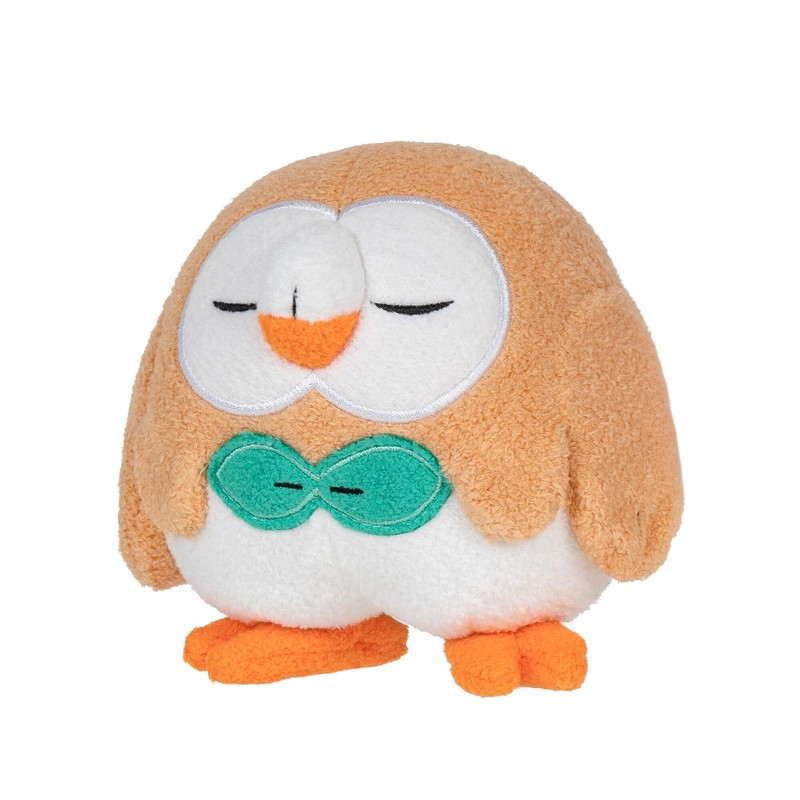 Pokémon Sleeping Plush Rowlet W3, 12 cm