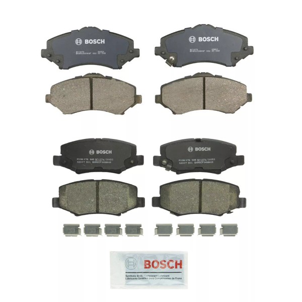 Bosch Quietcast Front Rear Ceramic Disc Brake Pad Kit For