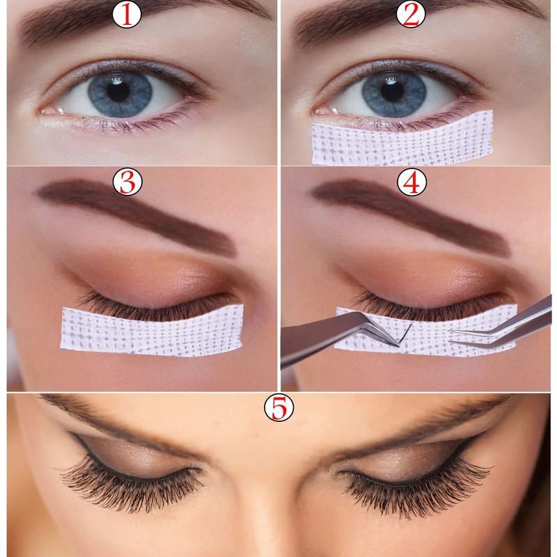JASSINS 6 Rolls Eyelash Tape, Adhesive Fabric Eyelash Tapes, Adhesive